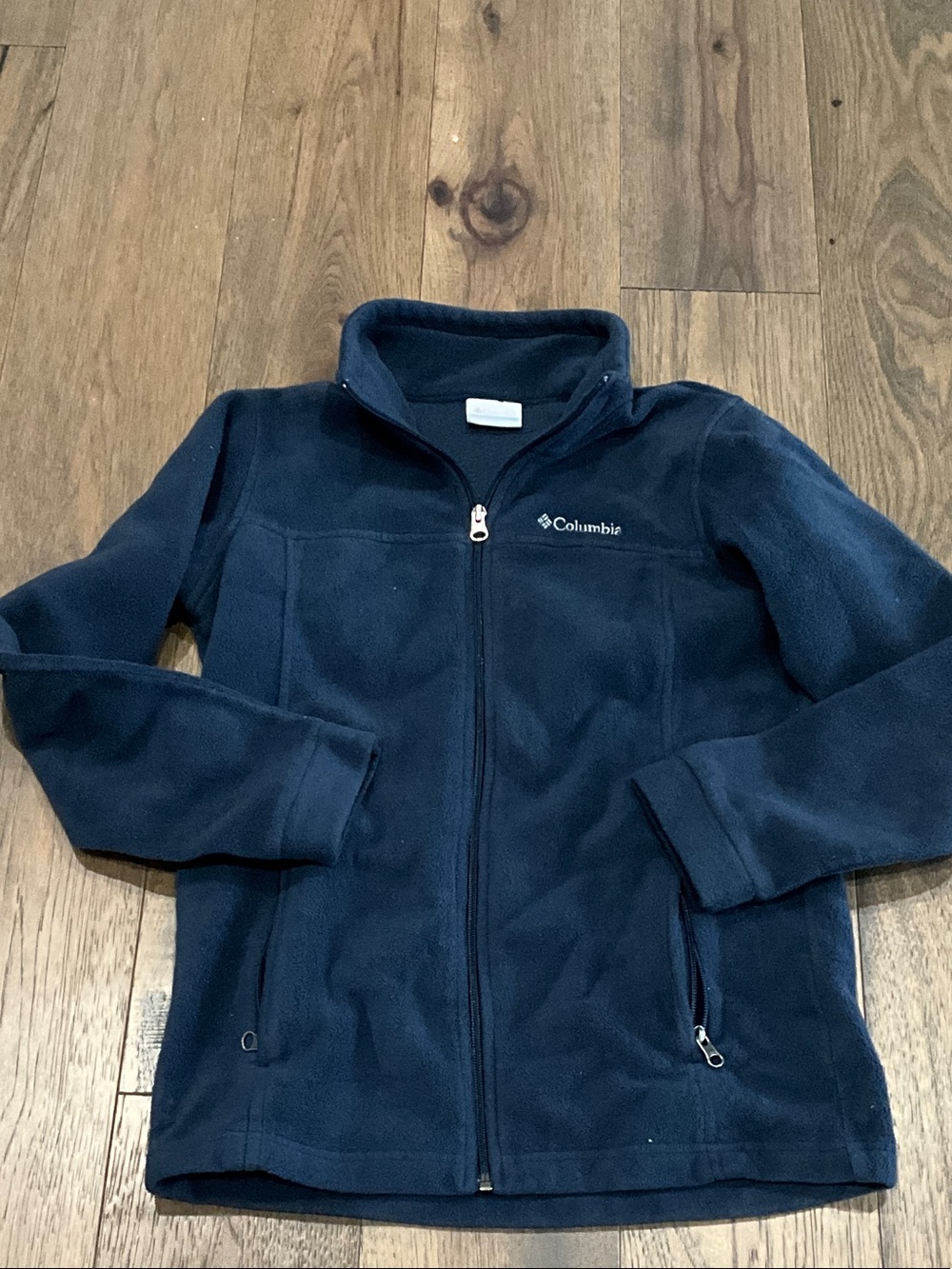 Columbia Navy Zip-Up Fleece Jacket